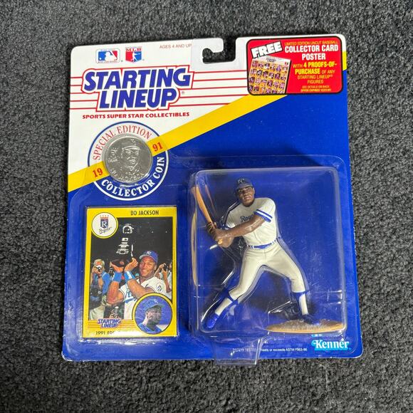 Bo Jackson Kansas City Royals Vintage 1991 Starting Lineup Figure - NIB Baseball - Picture 1 of 4